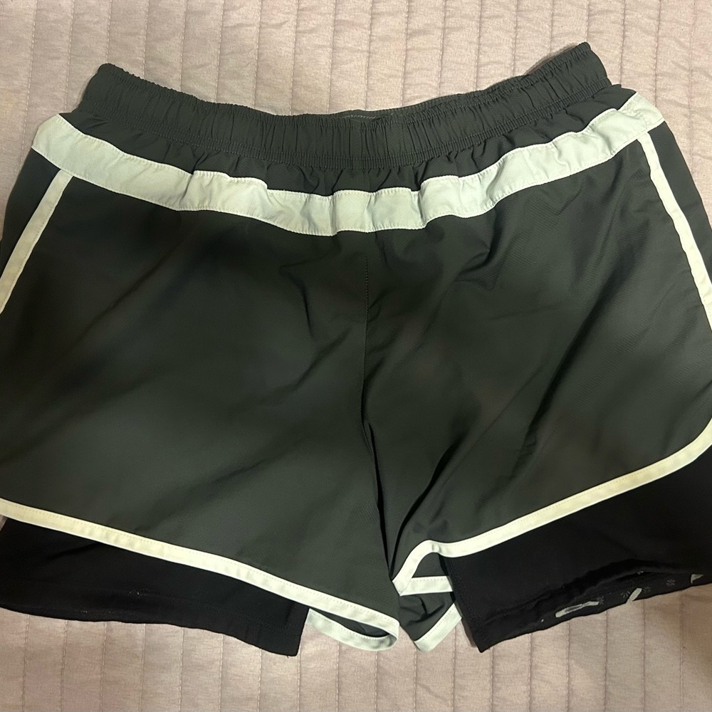 Athleta Black and Gray Athletic Shorts